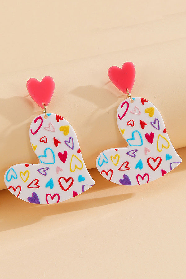 Valentine's Day Irregular Heart-shaped Earrings