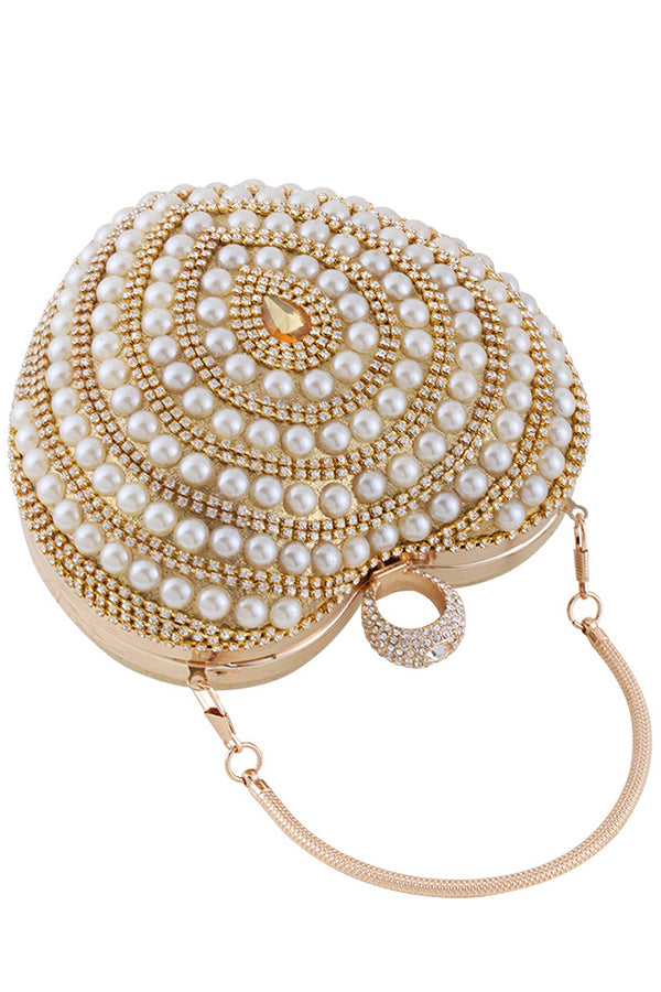 Banquet Fashionable Diamond-encrusted Pearl Versatile Handbag