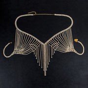 Sexy Backless Handmade Rhinestone Bra