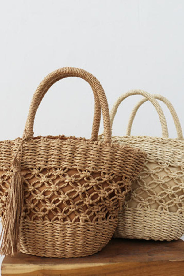 Ins Style Retro Hollow Straw Bag