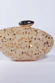 Minimalist Acrylic Bullet-Shaped Handbag