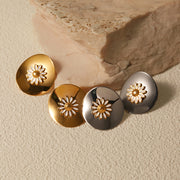 Fashionable Daisy Disc Earrings