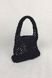 Lazy Style Fishnet Woven Tote Bag