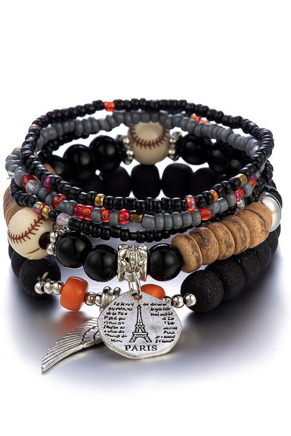 Stylish Bohemian Multi-Layer Elastic Beaded Bracelet