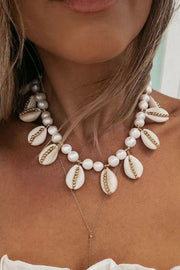 Elegant Pearl Shell Necklace