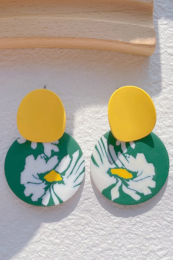 Fresh Floral Handmade Clay Earrings