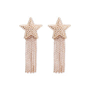 Shining Star Rhinestone Drop Earrings