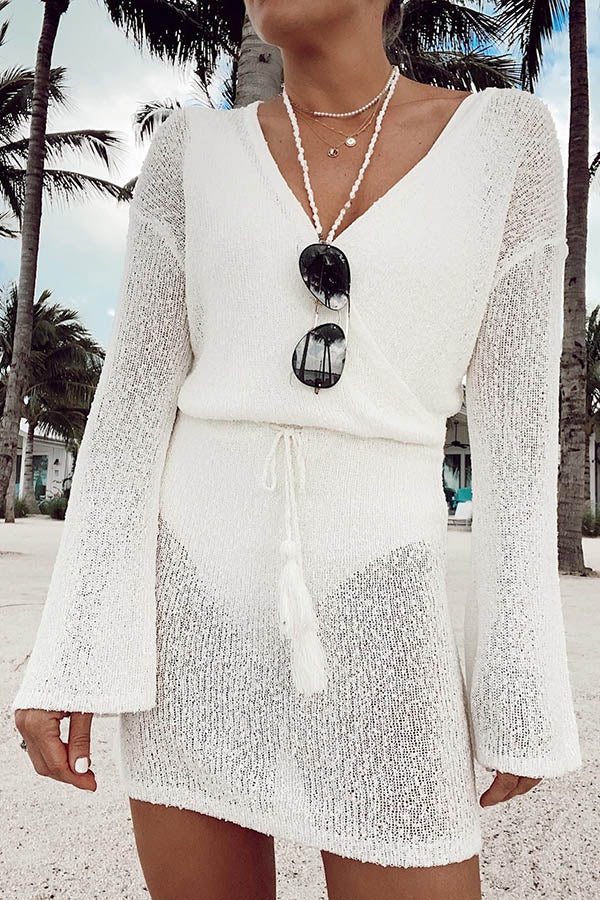 Fun In The Sun Knit Cover-up Dress