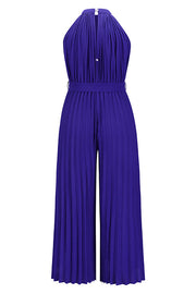 All The Feels Halter Neck Pleated Jumpsuit