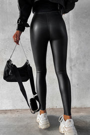 Style Note Faux Leather Legging Pants£¨elastic£©