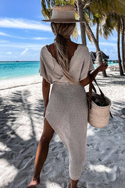 Sailing The Sea Knitted Cover Up Dress